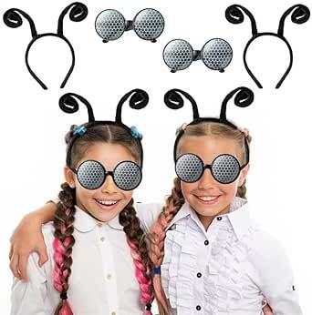 Headband With Glasses, Bug Antenna, Bug Headband, Dragonfly Costume, Headband And Glasses, Fly Costume, Antenna Headband, Unique Eyeglasses, Fly Insect