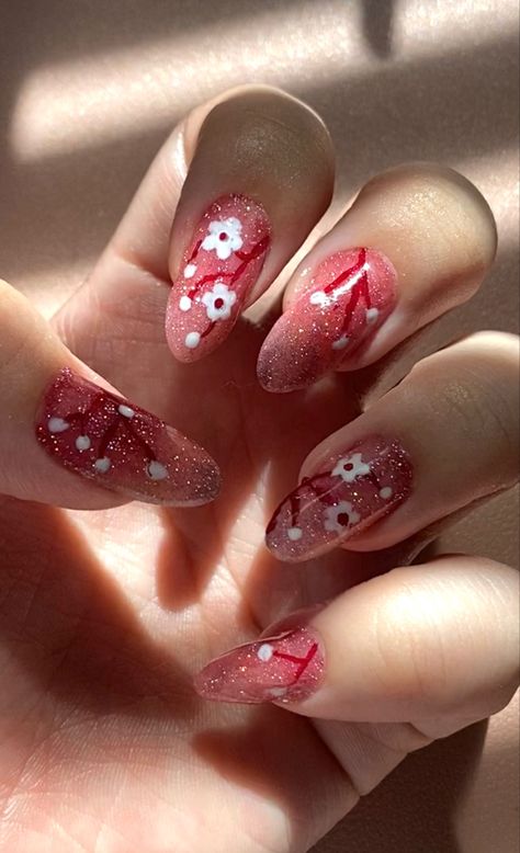 chinese new year! #cny #rednails Chinese Nails Designs, Xiaohongshu Nails, Nails Douyin, Chinese Nails, Douyin Nails, Blossom Nails, Mermaid Nail Art, Best Nail Designs, Cherry Blossom Nails