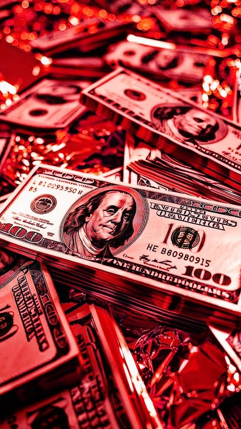 Wallpaper Red Money Wallpaper, Dollars Wallpaper, Money Design Art, Dollars Money Wallpaper, Red Money, Websites To Make Money, Jobs At Home, Live Fish Wallpaper, Online Earn Money