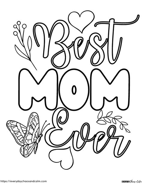 Surprise your mom (or grandma!) this year with these adorable Mother’s Day coloring pages! Perfect for the kids to give for a Mother’s Day gift or card! These free Mother’s Day coloring sheets are a great way to easily make a beautiful gift any mom would love. Best Mom Coloring Page, I Love You Mom Coloring Pages, Mothers Day Printable Card, Mother’s Day Coloring Pages, Mother’s Day Printable, Happy Mothers Day Drawings, Mother’s Day Drawing, Mother Day Drawing, Grandma Coloring Pages