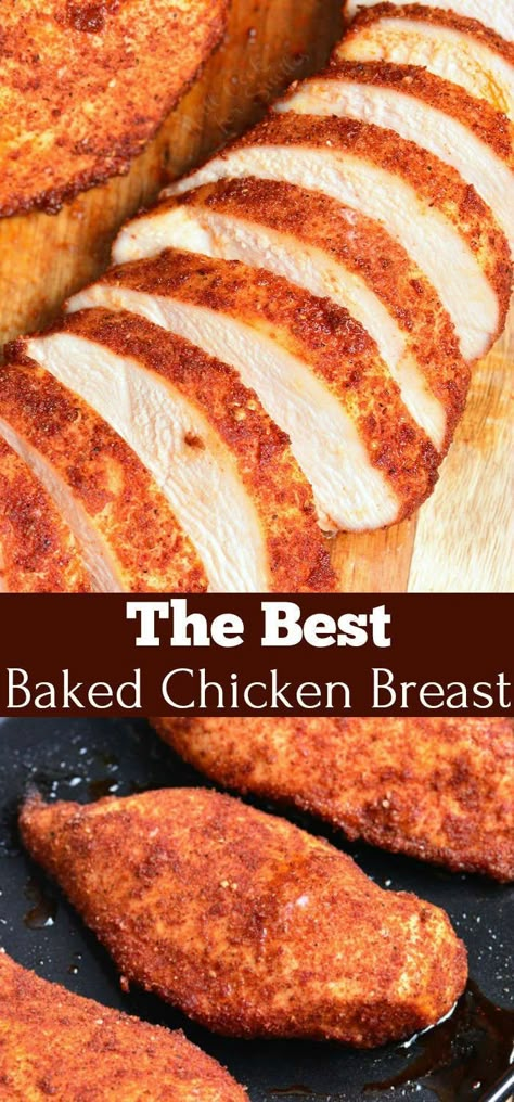 The Best Baked Chicken! Baking chicken is the best and the easiest way to prepare chicken breasts. So flavorful because of the Dry Rub seasoning that is rubbed on the chicken. #chicken #bakedchicken #easychicken #fastchicken The Best Baked Chicken, Best Baked Chicken, Baking Chicken, Easy Baked Chicken Breast, Baked Chicken Recipes Healthy, Chicken Recipes Easy Quick, Healthy Baked Chicken, Oven Baked Chicken Breasts, Ways To Cook Chicken