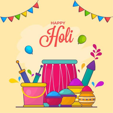 Holi Poster Drawing, Holi Illustration Art, Happy Holi Wishes Creative, Holi Illustration, Holi Design, Holi Wallpaper, Holi Drawing, Holi Wishes Images, Wedding Invitation Posters