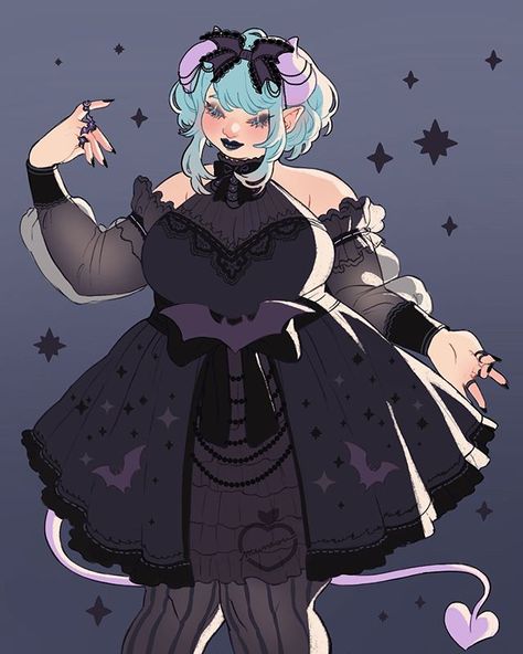 🍑🔥Keishla 🔥🍑 (@munrou_) • Instagram photos and videos Chubby Goth Girl, Chubby Female Character Art, Chubby Oc Art, Outfits To Draw, Chubby Goth, Gothic Girl Art, Gothic Drawings, Witch Drawing, Anime Goth