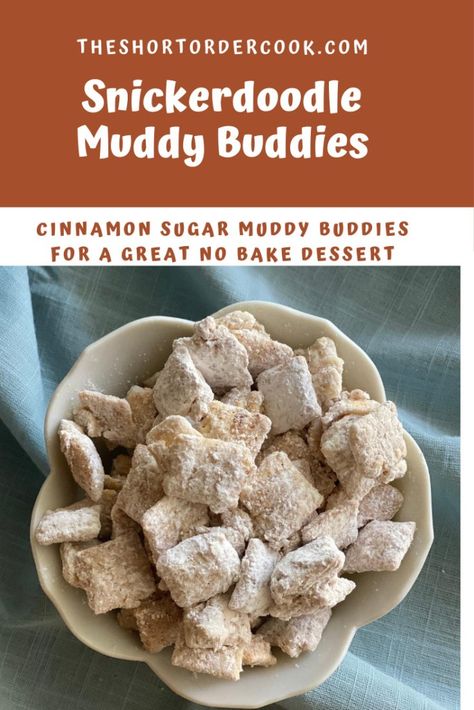 Cinnamon Muddy Buddies, Brownie Muddy Buddies Recipe, Cinnamon Puppy Chow, Maple Puppy Chow, Peanut Butter Free Puppy Chow, No Peanut Butter Puppy Chow, Snickerdoodle Puppy Chow, Muddy Buddies Recipe No Peanut Butter, Puppy Chow No Peanut Butter