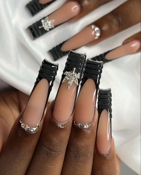 Chromatic Nails, Sweetheart Nails, Punk Nails, Drip Nails, Modern Nails, Simple Acrylic Nails, Classy Acrylic Nails, Pretty Gel Nails, Long Square Acrylic Nails