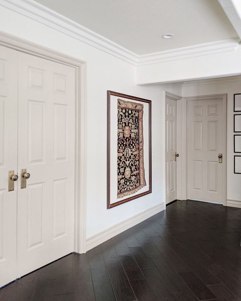 Bored of plain white doors and trim? Try painting them with a color you love! This stylish home features Clare's trim paint in Beigeing. Door And Trim Paint, Diy Room Decor Ideas, Off White Walls, Beige Paint, White Doors, Painting Trim, Beige Walls, Room Decor Ideas, Diy Room