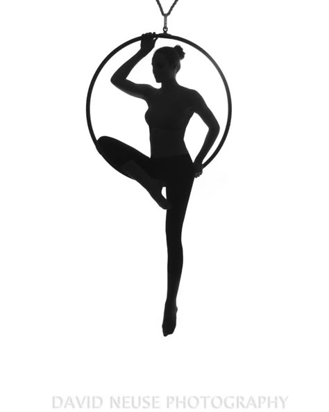 Aerial hoops.  Silhouette. Black-and-White.  Atx. Aerial Hoop Silhouette, Acrobat Silhouette, Aerial Hoop Drawing, Gymnast Silhouette, Hoop Dancing, Creepy Carnival, Dancing Drawings, Aerial Acrobatics, Dance Images