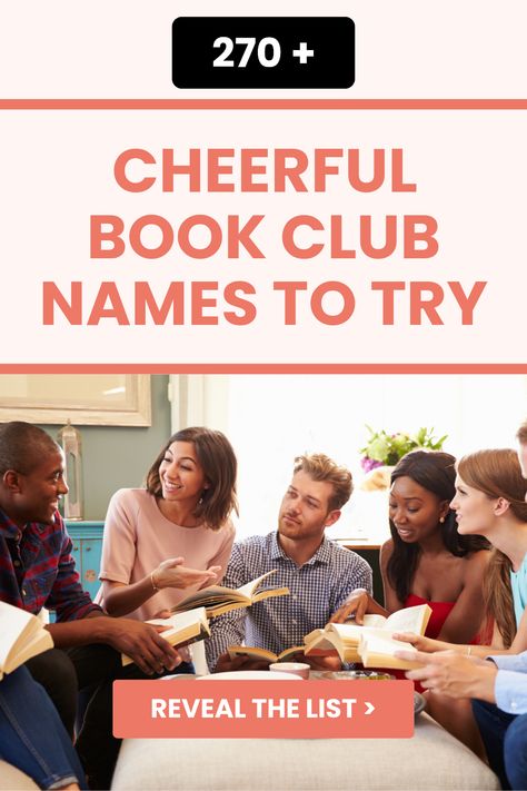 Searching for that perfect name for your book club? Check out this comprehensive list of 270 fun and catchy book club team names that will definitely spark your creativity and laughter. Whether you want something classic, funny, or unique, we've got you covered! Discover ideas inspired by beloved authors, literature puns, and wordplay that will make your book club stand out. Curious to see which clever names made the list? Click through to explore our favorites and find the ideal name for your reading adventures! Mom Book Club Names, Book Club Names For Women, Book Club Names Clever, Bookstore Names, Book Club Names, Book Club Ideas, Online Book Club, Teen Programs, Reading Adventure