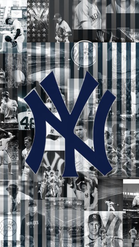 If anyone wants a certain team done leave a request in the comments! 💟 #yankees #yankeeswallpaper #yankeescollage New York Yankees Wallpaper, Yankees Wallpaper, Free Cross Stitch Charts, Yankees Baseball, Ny Yankees, National Championship, Free Cross Stitch, Cross Stitch Charts, New York Yankees