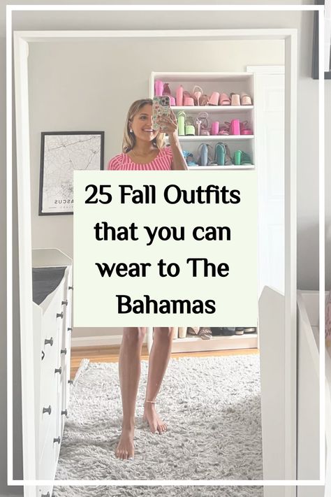 Discover simple and cute fall fashion for your Bahamas getaway! Embrace the casual island vibe with our aesthetic outfit ideas. Pack light, feel right - click here for your Bahamas style guide! 🌴👗 Bahamas Capsule Wardrobe, What To Wear To The Bahamas, Tropical Cruise Outfit Ideas, Atlantis Bahamas Outfits, Outfits For Bahamas Vacation, Bahamas Aesthetic Outfits, Bahama Outfits, Carribean Outfits, Bahamas Outfit Ideas