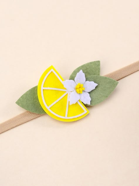 1pc Baby Lemon Flower Felt Hairband, Non-slip, Sweet Decoration Hair Accessory For Daily WearI discovered amazing products on SHEIN.com, come check them out! Lemon Flower, Flower Felt, Lemon Flowers, Sweet Decoration, Amazing Products, Hair Accessory, Daily Wear, Lemon, Arts And Crafts