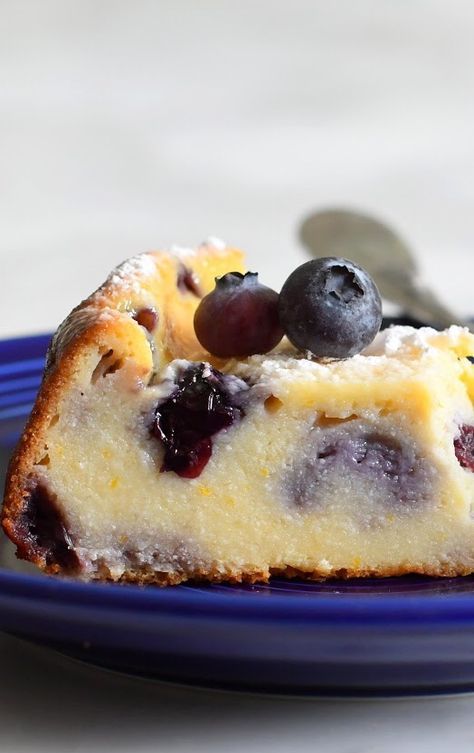 Cake With Blueberries, Cheese Cake Recipe, Food Smoothies, Ricotta Cheese Recipes, Tiramisu Dessert, Ricotta Recipes, Blueberry Desserts, Gateaux Cake, Friends Christmas