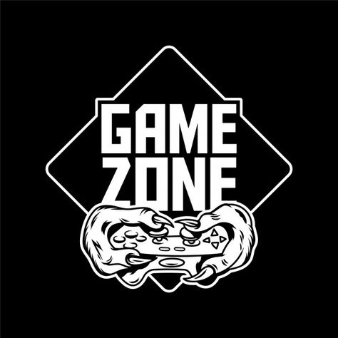 Game Zone Logo, Gamer Logo Design, Video Game Illustration, Game Zone, Gaming Logo Design, Gamer Logo, Cartoon Spaceship, Video Game Logos, Blog Logo Design