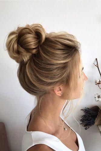 Wedding Hairstyles For Medium Length Hair ★ See more: https://www.weddingforward.com/wedding-hairstyles-medium-hair/7 Wedding Hairstyles For Medium Length, Medium Wedding, Stylish Updos, Bun Wedding, Wedding Hairstyles For Medium Hair, Wedding Updos, Hairstyle Idea, Hairstyles Bun, Up Dos For Medium Hair