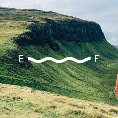 Branding, Logos & Design Inspo on Instagram: "@wearemycreative #isleOfMullKnit @easfors : is a new design-led knitwear brand from the remote Scottish Isle of Mull. Reflecting the spirit of Hebridean islands, pieces are thoughtfully made on a small scale using all-natural wool fibres. The businesses was co-founded by brother and sister Joe and Flora. The name Eas Fors is taken from the local area, meaning Waterfall/Waterfall in both Scots Gaelic & Norse. Were both cultures thrived off the land Ireland Graphic Design, Island Graphic Design, Nordic Graphic Design, Island Logo Design, Island Branding, Scots Gaelic, Coffee Shop Branding, Nordic Runes, Isle Of Mull