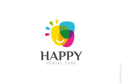 Happy Dental, Theatre Logo, Happy Logo, Dental Logo Design, Clinic Logo, Inspiration Logo Design, Dental Logo, Circle Logo Design, Wedding Logo Design