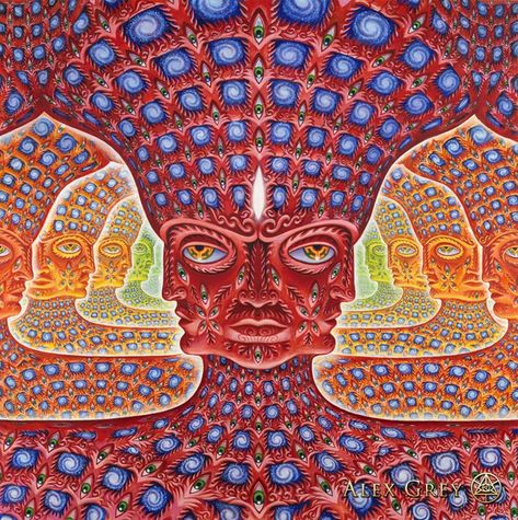 Alex Grey (@alexgreycosm) • Instagram photos and videos Alex Gray Art, Maynard James Keenan, Alex Grey, Tool Band, Psy Art, Beastie Boys, Joe Rogan, Grey Art, Visionary Art