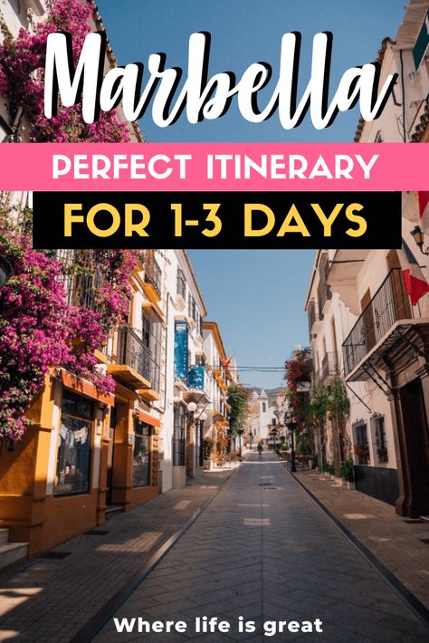 Are you planning to go on a trip to Marbella in Southern Spain, and are you looking for the best Marbella itinerary? If you’re planning a trip to this coastal gem on the Costa del Sol, get ready for an unforgettable adventure. Marbella is a destination that effortlessly combines relaxation, & culture. Marbella Aesthetic, Beach Outfits Aesthetic, Marbella Puerto Banus, Marbella Old Town, Andalusia Travel, Spain Aesthetic, Trip To Spain, South Of Spain, Marbella Spain