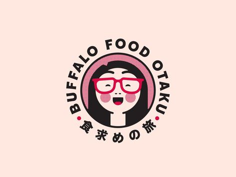 Logo Idea For Food, Food Blogger Logo, Logo Food Design, Logo With Character, Foodies Logo, Food Brand Logo, Japanese Logo Design, Japanese Logos, Food Logo Inspiration