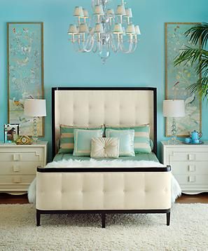 Grace Home Furnishings: Los Angeles French Cottage Style, Classy Bedroom, Dreamy Bedrooms, Blue Bedroom, Decor Minimalist, Beautiful Bedrooms, My New Room, Dream Room, New Room