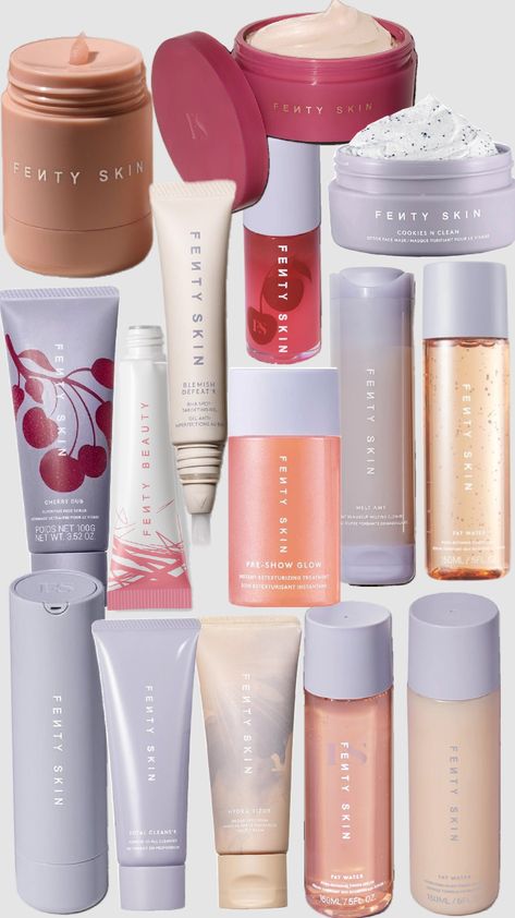 Fenty Skin #fentybeauty #fentyskin #rhianna Fenty Skin, Arab Beauty, Hair Skin Nails, Skin Care Brands, Beauty Packaging, Body Skin Care Routine, Cosmetics Brands, Fenty Beauty, Skin Care Products