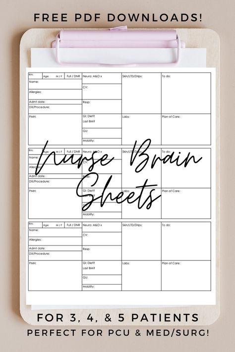 Free Nurse Report Sheet Templates, Pcu Nurse Report, Nurse Printables Free, 4 Patient Report Sheet, Nursing Assessment Template, Nursing School Printables, Long Term Care Nursing Brain Sheets, Nursing Report Sheet Templates Free, Nurse Brain Sheet Templates Med Surg