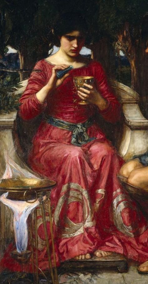 Women In Greek Mythology, Waterhouse John William, Raphaelite Paintings, Rage Art, Mythology Paintings, Pre Raphaelite Paintings, Greek Paintings, Feminine Rage, Pre Raphaelite Art