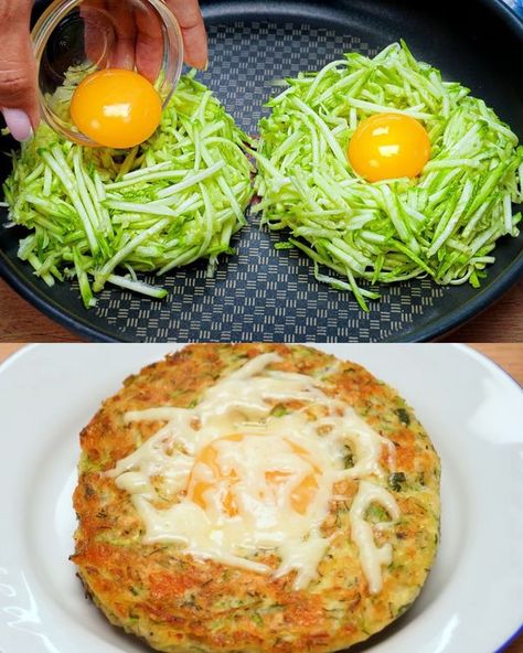 Made By Emma - Don't cook zucchini until you've seen this... Cook Zucchini, Zucchini Pancakes, Zucchini Bread, Red Peppers, Zucchini, Breakfast Recipes, Pancakes, Favorite Recipes, Herbs