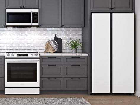 White kitchen appliances