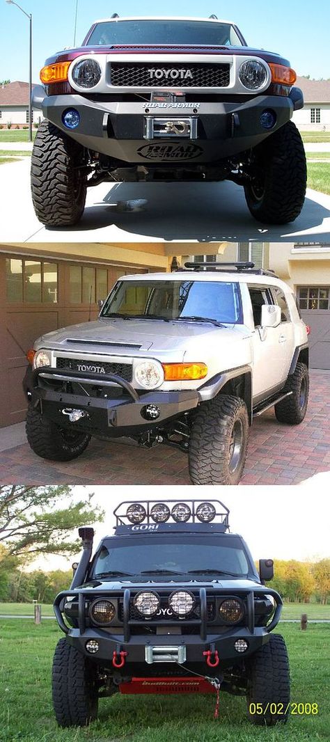 The NEW Complete Front Bumper Listing & Comparison Thread | Toyota FJ Cruiser Forum Fj Cruiser Forum, Road Rally, Pre Runner, Desert Design, Steel Lighting, Bull Bar, Toyota Fj Cruiser, Fj Cruiser, Led Light Bars