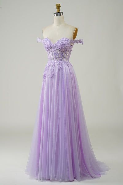 Graduation Dresses Purple, Graduate Dresses, Purple Grad Dresses, Violet Prom Dresses, Purple Prom Dresses, Purple Dresses Formal, Purple Formal Dress, Black Lace Formal Dress, Prom Dress With Lace