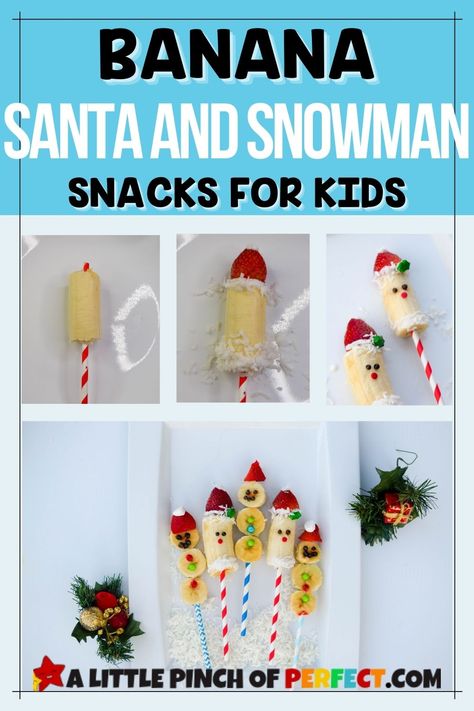 🍌'Tis the season for healthy treats! 🎅 An easy, fun & delicious way to get your kiddos in the holiday cheer. Our Banana Santa Healthy Christmas Kid Treat is here with a combination of Banana, strawberries and frosting, topped with Sprinkles and coconut flakes - yum! 🤤 #BananaSanta #HealthyChristmasTreats #KidTreats Banana Santa, Kids Christmas Treats, Banana Frosting, Sensory Play Recipes, Healthy Christmas Treats, Diy Preschool, Have A Happy Holiday, Christmas Sprinkles, Kids Treat