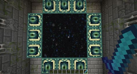 Portal Ideas Minecraft, End Portal Design, Minecraft End Portal, Beacon Minecraft, Minecraft Code, Minecraft Portal, Minecraft Building Ideas, Portal Design, Minecraft Seed