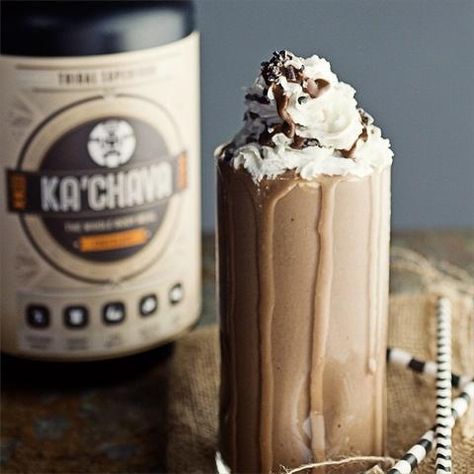 Chocolate Mocha Smoothie | Ka'Chava Kachava Recipes, Athlete Breakfast, Decadent Recipes, Mocha Smoothie, Smoothies Breakfast, Pumpkin Pie Smoothie, Bariatric Eating, Smoothie Ideas, Chocolate Mocha