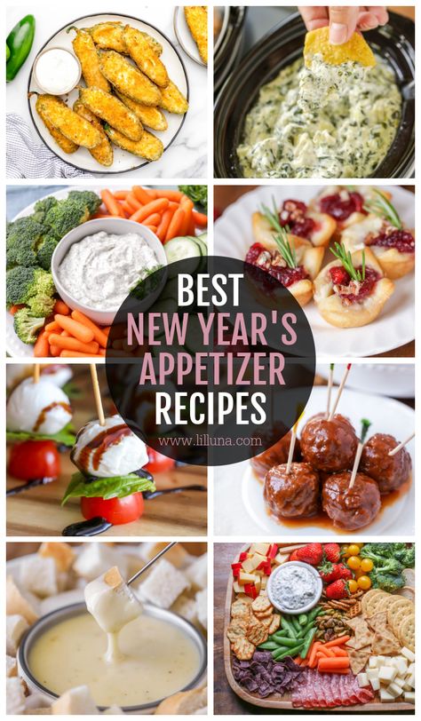 While our evenings no longer hold all of the glitz and glamor, we try to "do it up" with the kids and have an epic party to ring in the New Year. Peruse our fav New Year's Eve Appetizers to help you start your year right! #nye #newyears #appetizers #appetizerrecipes #partyfood New Year’s Eve Appetizers, Spinach Puffs Recipe, New Years Eve Appetizers, Turkey Veggie Tray, Bacon Wrapped Potatoes, Holy Cannoli, New Years Appetizers, Fried Mac And Cheese, New Year's Eve Appetizers