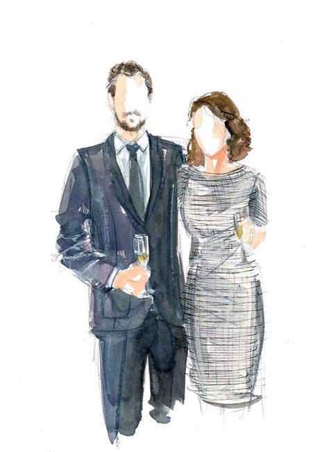 Live Wedding Illustration, Live Event Illustration, Wedding Guest Illustration, Live Painting Wedding, Wedding Illustration Drawings, Wedding Art Painting, Wedding Watercolor Painting, Live Wedding Painting, Event Illustration