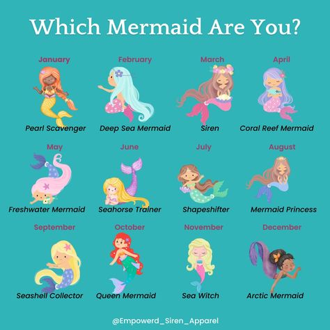 Which Mermaid are you? I'm a freshwater mermaid Freshwater Mermaid, Types Of Mermaids, Angels Friends, Mermaid Names, Interactive Posts, Sea Witch, Mermaid Princess, Coral Reef, Deep Sea