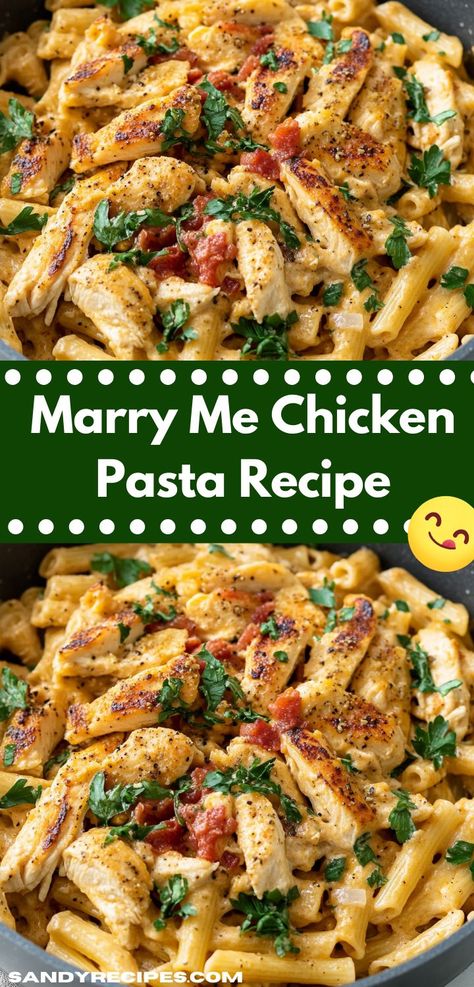 Searching for a romantic dinner recipe? This Marry Me Chicken Pasta Recipe is your answer, blending savory ingredients into a delightful dish that sets the mood for a cozy night in with your loved one." Simple Marry Me Chicken, Marry Me Sandwich, Marry Me Chicken Casserole Recipe, Crockpot Recipes Marry Me Chicken, Marry Me Spaghetti, Marry Me Chicken With Orzo, Marry Me Dinner, Couple Cooking Recipes, Merry Me Chicken Pasta Recipe