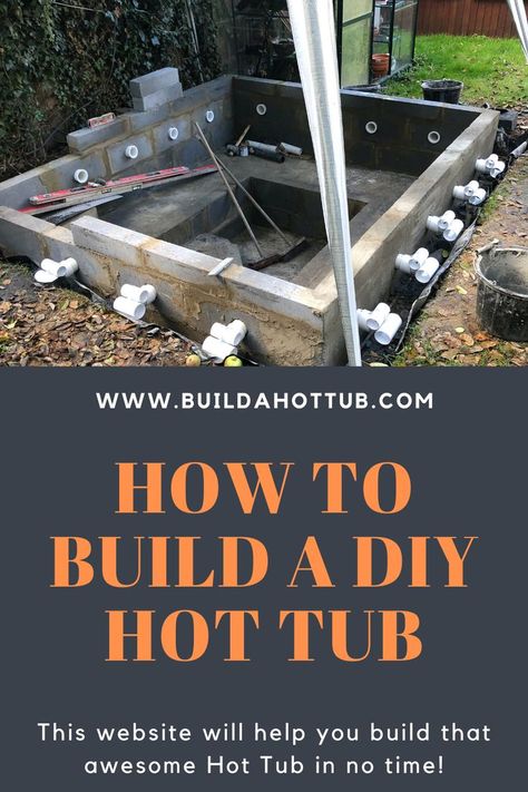 In Ground Jacuzzi, Build A Hot Tub, Diy Tub, Jacuzzi Tubs, Backyard Landscaping With Hot Tub, Hot Tub Designs, Outdoor Hot Tub, Spa Jacuzzi, Diy Hot Tub