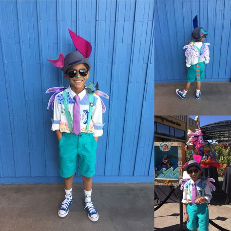 Dante Alebrije. Disneybound inspired by CoCo. Dante Coco Costume, Coco Disneybound, Coco Costume, Disney Heroes, 2023 Halloween, Disney Bounding, House Mouse, Oogie Boogie, Trunk Or Treat