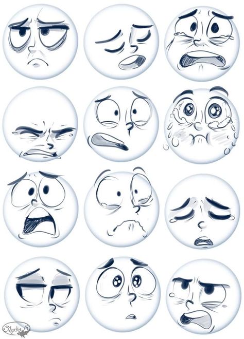 Facial Expressions Drawing, رسم كاريكاتير, Cartoon Expression, Drawing Face Expressions, Drawing Cartoon Faces, Character Design Sketches, Cartoon Sketches, 인물 드로잉, 캐릭터 드로잉