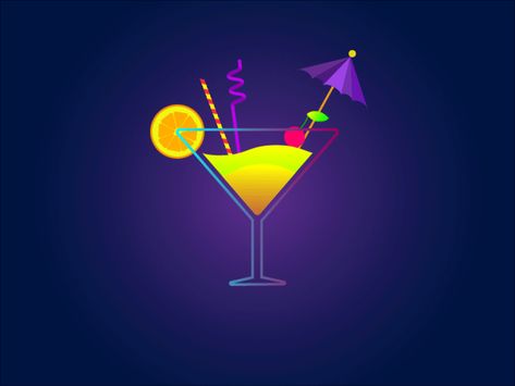 Magic Cocktail by Ivan - Dribbble Cocktail Animation, Cooking Gif, Beer Cartoon, Cocktail Pictures, Emoticons Emojis, Imagination Art, Canvas Learning, Print Design Art, Motion Design Video