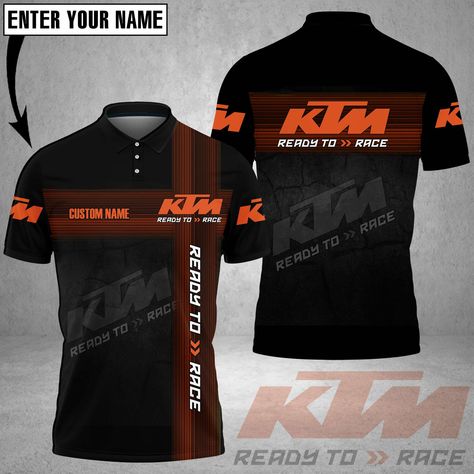 KTM Racing Ready To Race Custom Name 3D Apparels Check more at https://smakertee.com/product/ktm-racing-ready-to-race-custom-name-3d-apparels/ Racing Team Shirts Design, Ready To Race Ktm Logo, Motocross T Shirt Design, Team T Shirt, Racing Style Crew Neck T-shirt For Motorsport Events, Racing Graphic Print T-shirt For Motorcycling, Ready To Race, Team T Shirts, Motocross