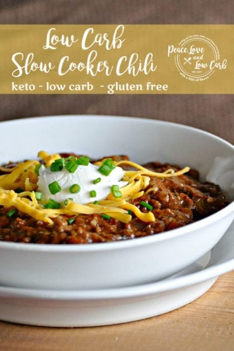 Peace Love And Low Carb, Keto Chili, Low Carb Chili, Low Carb Slow Cooker, Crockpot Chili, Boiled Egg Diet Plan, Slow Cooker Chili, Low Carb Soup, Minced Meat