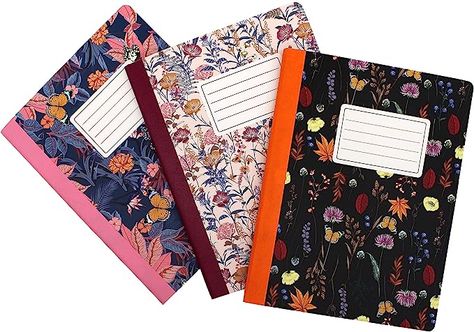 Amazon.com : Pukka Pad, Composition Notebooks - 3 Pack of Journals Featuring 140 Pages of College Ruled 80GSM Paper with Sturdy Cover Stock - 9.75 x 7.5in - Bloom : Office Products Office Notes, Metric Conversion Chart, Floral Print Design, Holographic Foil, Composition Book, Composition Notebook, Stationery Collection, School Notes, Gsm Paper