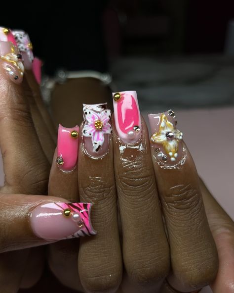 🥹💗🌸 . . Acrylic base: blusher babe @sassycrylics 💕 . . . . . . #explorepage #trending #fyp #blackownedbusiness #fayetteville #fayettevillenc # #explorepage #trending #fyp #blackownedbusiness #fayetteville #fayettevillenc #smallbusiness #nailtech #acrylicnails #nailinspo #fayettvillestateuniversity #fayettvillestate #fsu #book #booknow #nailsofinstagram #likethispost #cutenails #fayettvillenails #nailsoffayettville #910nails #910nailtech #homebasednailtech #910nailtechs Med Nails, Fly Nails, Hard Nails, Really Cute Nails, 22nd Birthday, Unique Acrylic Nails, Birthday Nails, Wallpapers Backgrounds, Nail Inspiration