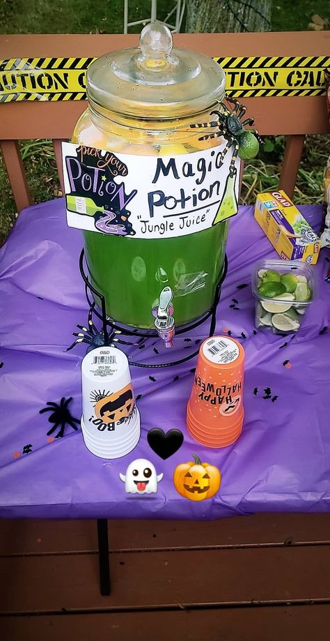 Halloween Party Jungle Juice, Halloween Jungle Juice Alcohol, Jungle Juice Halloween, Halloween Jungle Juice, Types Of Liquor, Spooky Soiree, Jungle Juice Recipe, Party Juice, Halloween Disco