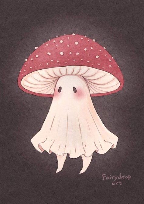 Mushroom Amanita, Drawing Halloween, Mushroom Drawing, Cute Mushroom, Halloween Cute, Halloween Halloween, Jack O, Art Blog, Jack O Lantern