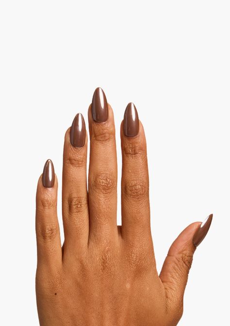 Get Hailey Bieber's nail look with The Ella Chocolate Glaze capture the rich warmth and sophistication of deepvelvety chocolateadding a touch of luxury to your fingertipsCrafted from premium materialssuch as acrylic or gelthese press-on nails boast a glossy finish that resembles the smooth glaze of fine chocolate confections.The deep brown hue exudes a sense of depth and alluremaking a bold yet refined statement with every gestureWhether you're attending a formal event or simply wa Nail Inspiration For Brown Skin, Hayley Bieber Nails Brown, Glazed Mocha Nails, Nails Chocolate Glazed, Glazed Chocolate Nails, Mocha Glazed Nails, Fall Glazed Nails, Chocolate Milk Nails, Brown Glossy Nails