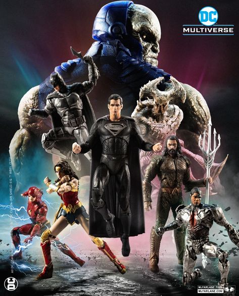 Justice League Toys, Superman Anime, Zack Snyder Justice League, Zack Snyder's Justice League, Action Figure Photography, Dc Comics Action Figures, Dean Cain, Justice League 2017, Dc Figures